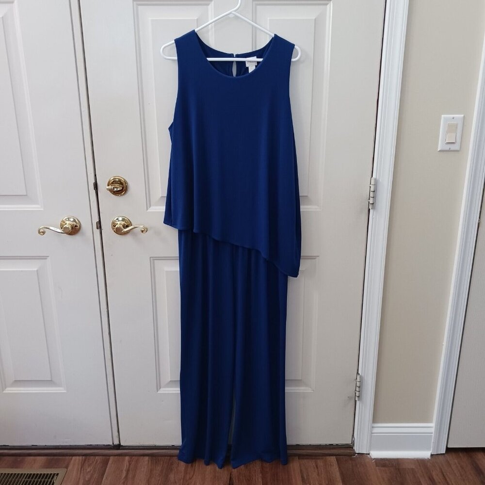 Chico's 1 Piece‎ Blue Angled Jumpsuit Romper Size M